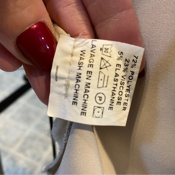 HP LIOR Paris Size Large Blazer Cream Color - Picture 8 of 9